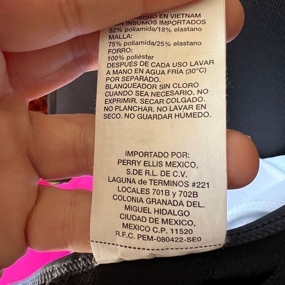 Nike Swim Women's Nike High-Neck Swim Tankini Teal Navy Size Small - Picture 14 of 14